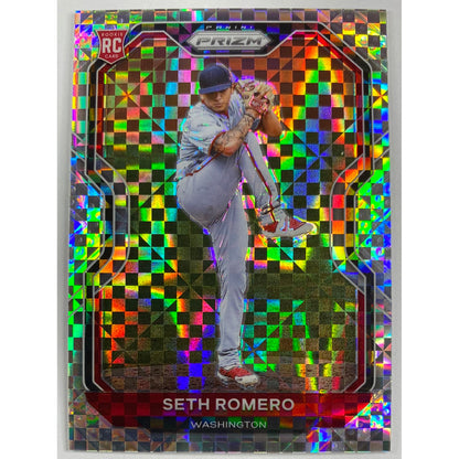 2021 Panini Prizm Seth Romero Power Plaid Prizm /75