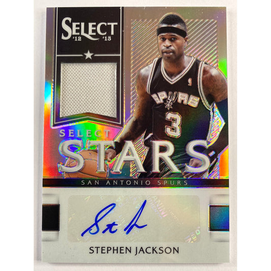 2012-13 Select Stephen Jackson Select Stars Silver Holo Prizm Auto /99