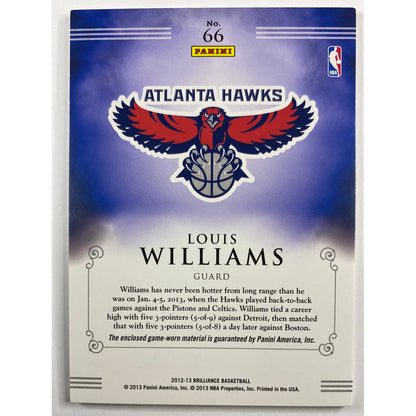 2012-13 Brilliance Louis Williams Game Time Jersey