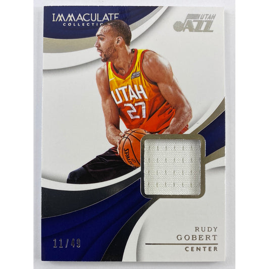 2017-18 Immaculate Collection Rudy Gobert Game Worn Patch /49