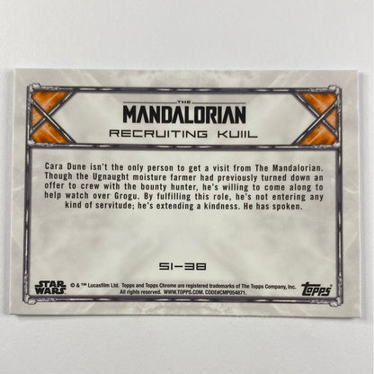 Topps Chrome The Mandalorian Reuniting Kuil Refractor | Local Legends Cards & Collectibles