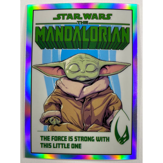 Topps Chrome The Mandalorian The Force Is Strong With This One Comic Book Artwork Refractor