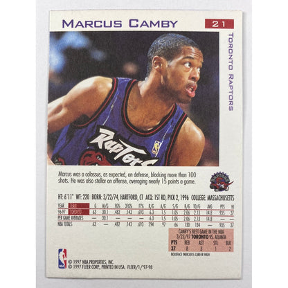 1997-98 Fleer Marcus Camby 1997 All Rookie