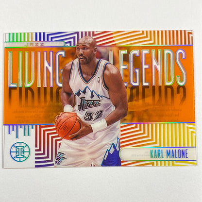 2019-20 Illusions Karl Malone Living Legends Orange Acetate