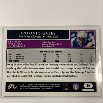  2005 Topps 50th Anniversary Antonio Gates Base #86  Local Legends Cards & Collectibles