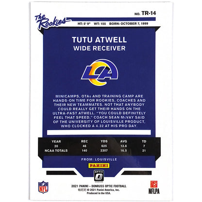 2021 Donruss Optic Tutu Atwell The Rookies