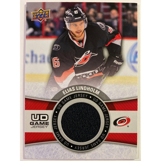  2015-16 Upper Deck Series 1 Elias Lindholm UD Game Jersey  Local Legends Cards & Collectibles