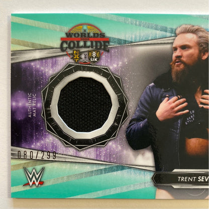  2021 NXT Worlds Collide Trent Seven Aqua Mat Relic /299  Local Legends Cards & Collectibles