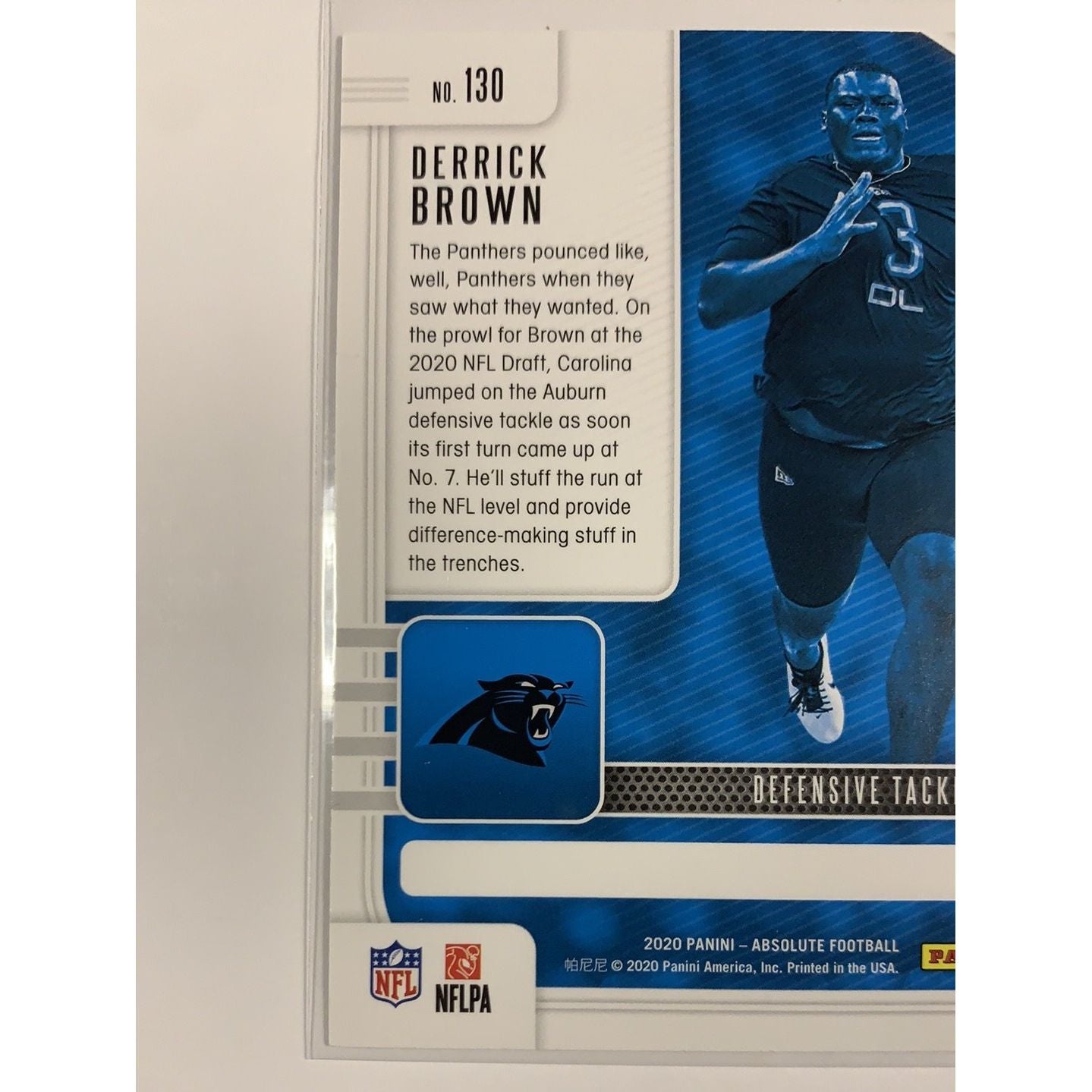  2020 Panini Absolute Derrick Brown RC  Local Legends Cards & Collectibles