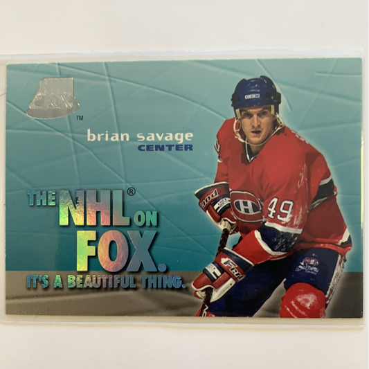  1996 Fleer Skybox Brian Savage NHL on Fox  Local Legends Cards & Collectibles