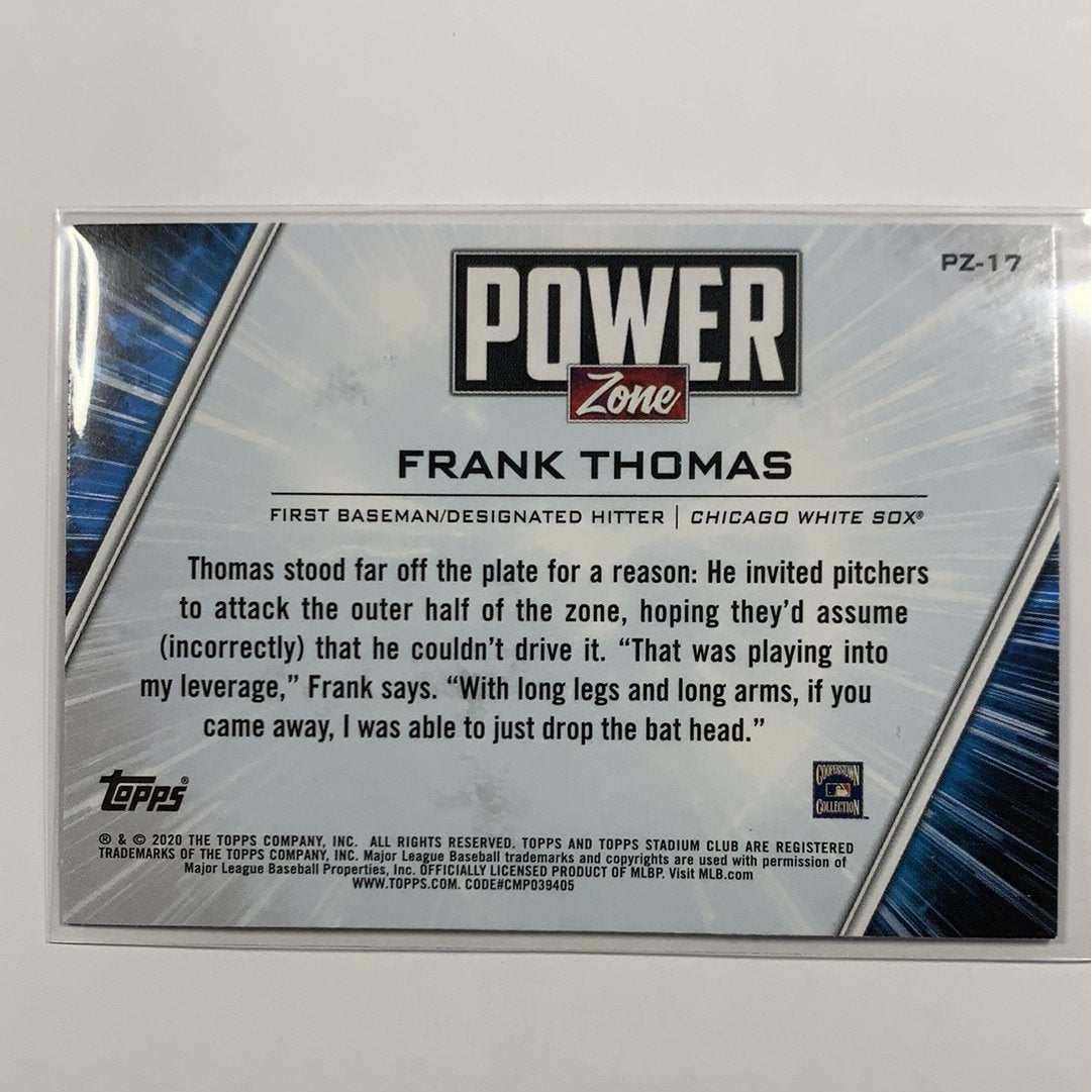  2020 Topps Stadium Club Frank Thomas Power Zone Red Variant  Local Legends Cards & Collectibles