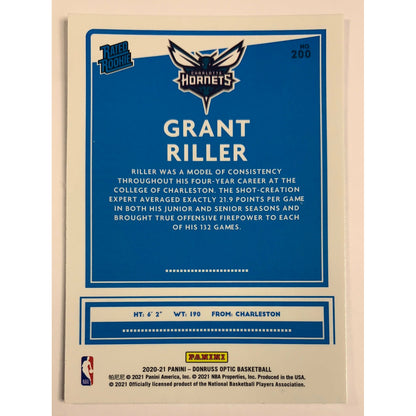 2020-21 Donruss Optic Grant Riller Rated Rookie