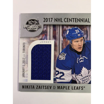  2017-18 SP Game Used Nikita Zaitsev Centennial Classic Fabrics  Local Legends Cards & Collectibles
