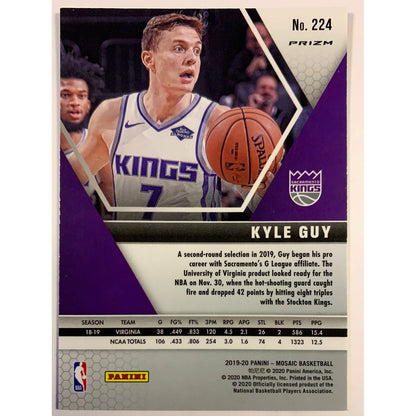 2019-20 Mosaic Kyle Guy Blue Reactive Prizm RC