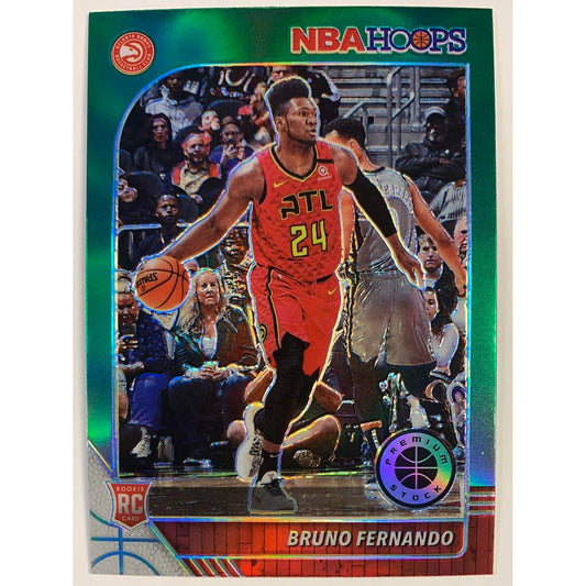 2019-20 Hoops Premium Stock Bruno Fernando Green Prizm Refractor