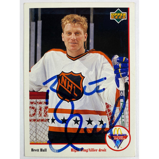 1991-92 Upper Deck McDonald’s Brett Hull “In Person” Auto