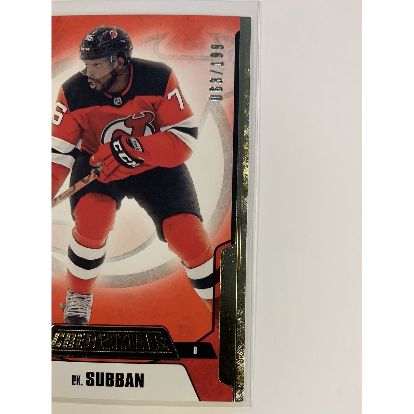  2019-20 Credentials PK Subban Red Parallel /199  Local Legends Cards & Collectibles