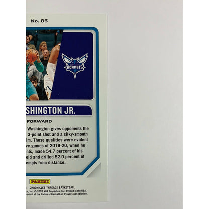 2019-20 Chronicles Threads Pj Washington Jr RC