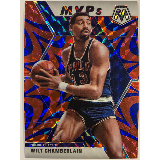  2019-20 Mosaic Wilt Chamberlain Blue Reactive Prizm  Local Legends Cards & Collectibles