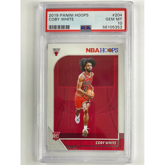 2019-20 Hoops Coby White RC PSA 10 GEM MINT