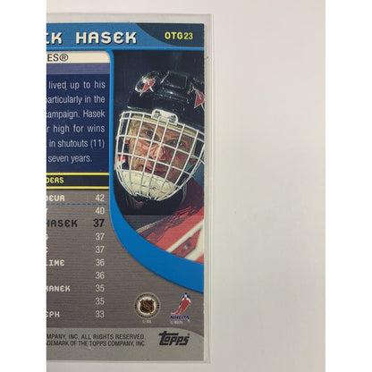  2001 Topps Dominik Hasek Own The Game  Local Legends Cards & Collectibles