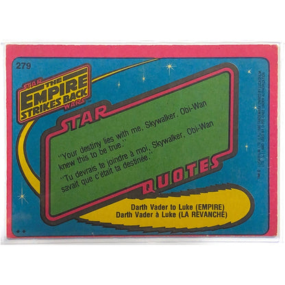  1980 O-Pee-Chee Star Wars The Empire Strikes Back Lando Calrissian #279  Local Legends Cards & Collectibles