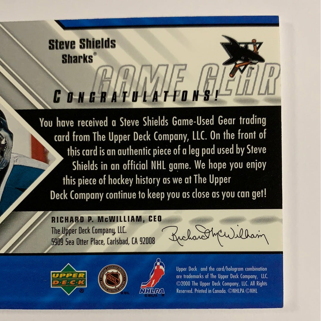 1999-2000 Black Diamond Steve Shields Game Gear