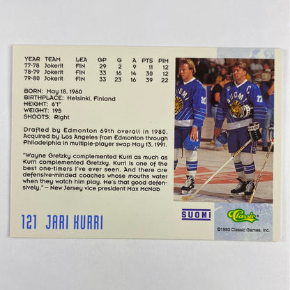 1993 Classic Games Jari Kurri Flashbacks