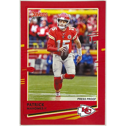 2020 Donruss Patrick Mahomes II Red Press Proof