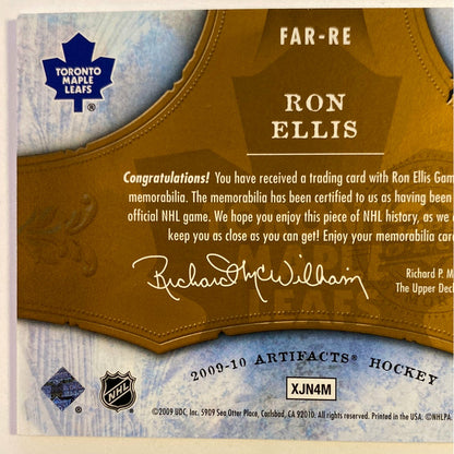  2009-10 Artifacts Ron Ellis Frozen Artifacts  Local Legends Cards & Collectibles