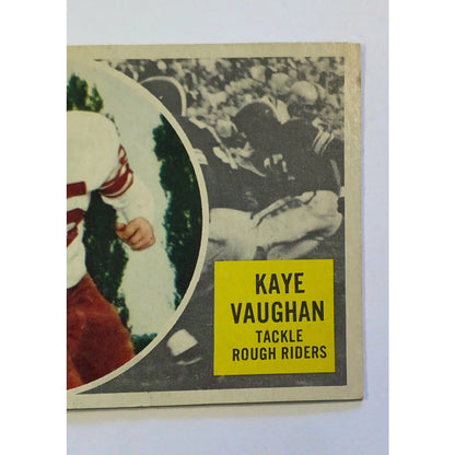 1960 Topps CFL Kaye Vaughan #68