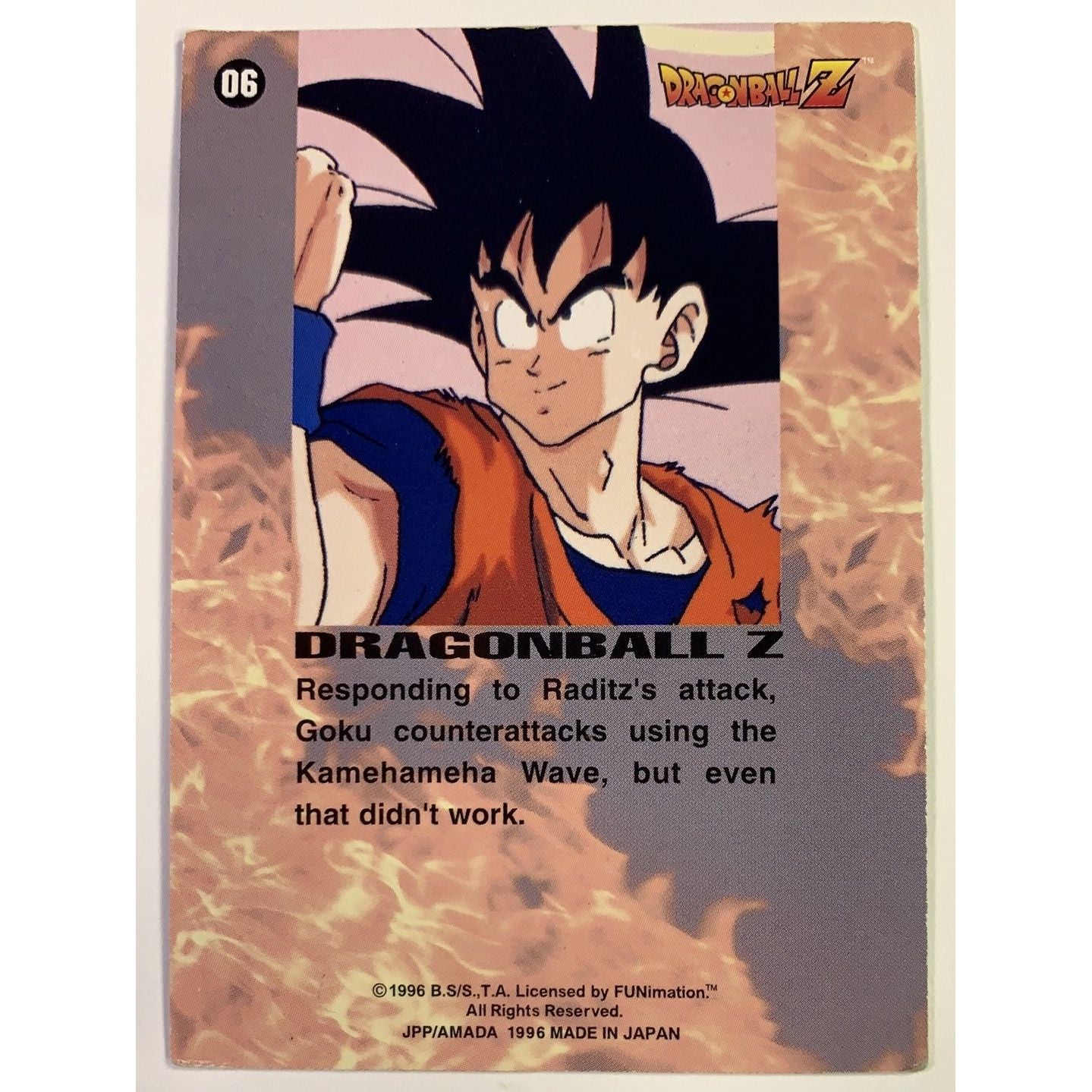  1996 JPP/Amada Dragon Ball Z Kamehameha Wave Prism Holo #06  Local Legends Cards & Collectibles