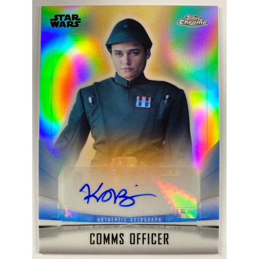 Topps Chrome The Mandalorian Comms Officer Katy O’Brian Auto Refractor