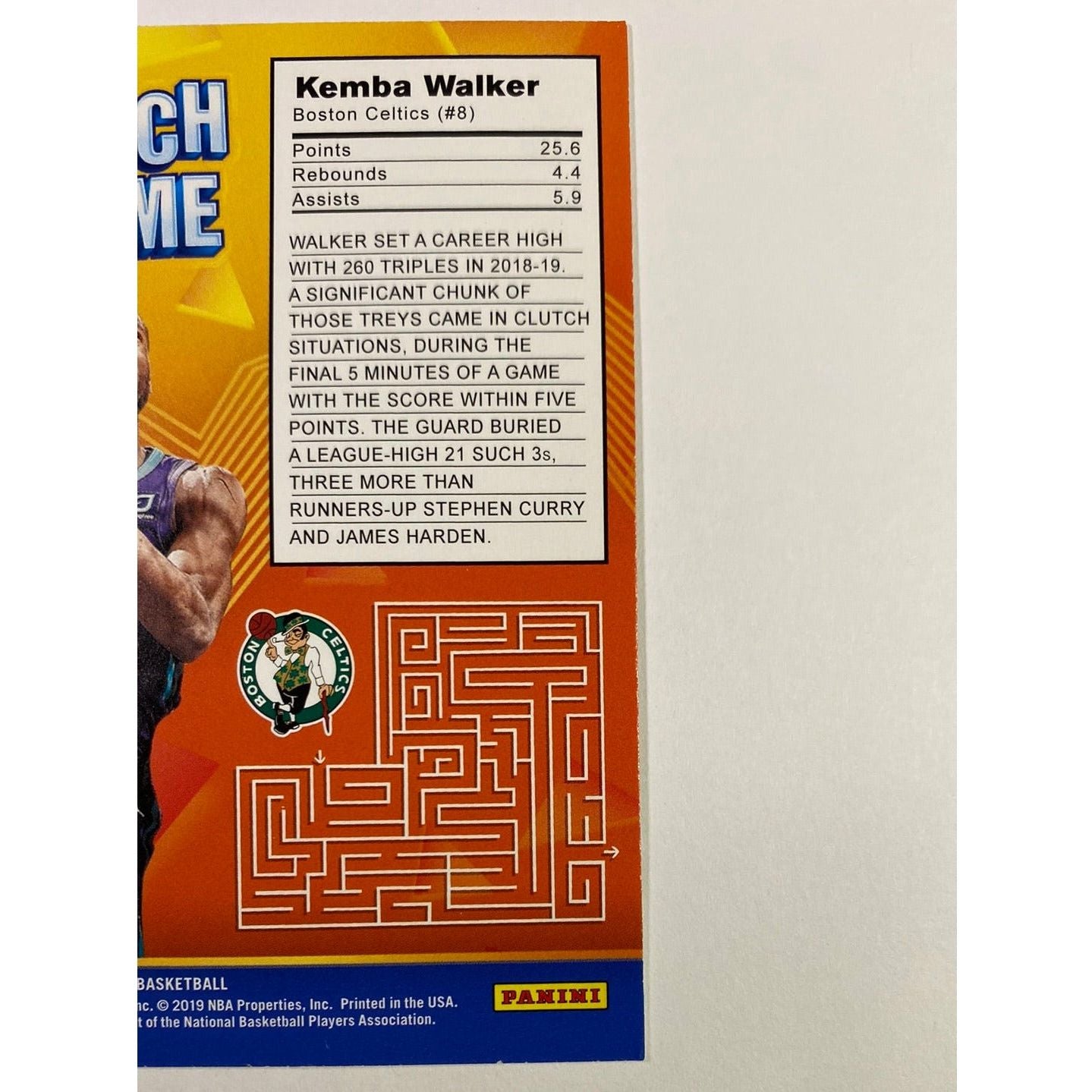  2019-20 Donruss Kemba Walker Crunch Time  Local Legends Cards & Collectibles