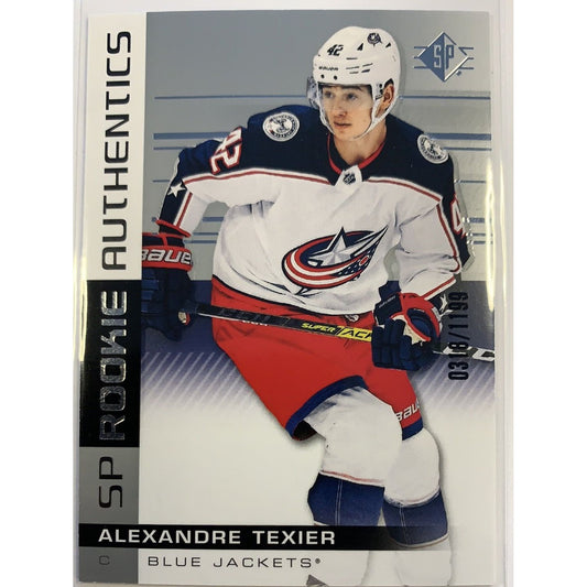  2019-20 SP Alexandre Texier Rookie Authentics /1199  Local Legends Cards & Collectibles