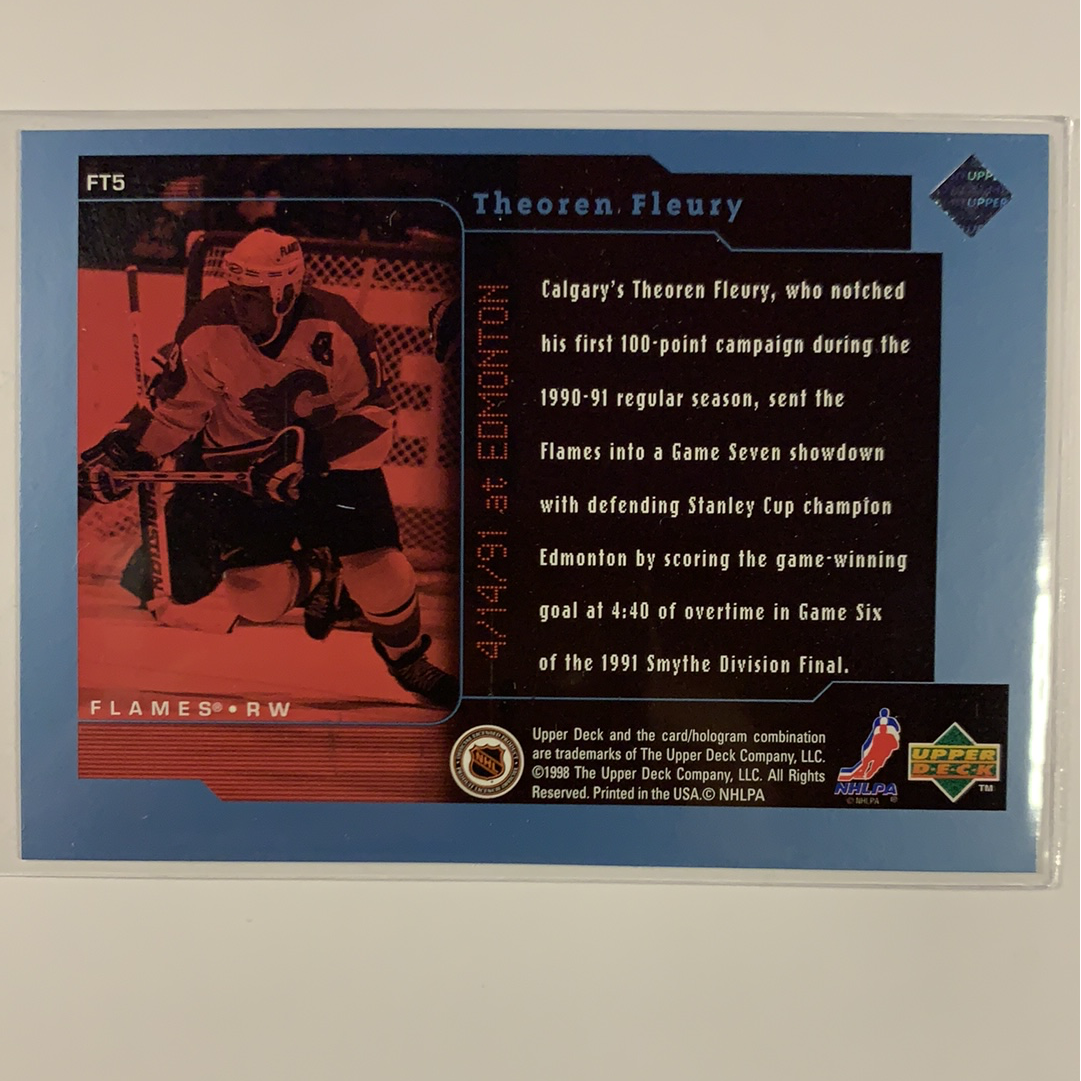  1998-99 Upper Deck Theo Fleury Frozen in Time  Local Legends Cards & Collectibles