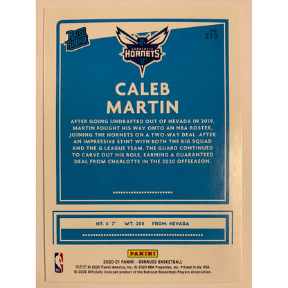 2020-21 Donruss Caleb Martin Rated Rookie-Local Legends Cards & Collectibles