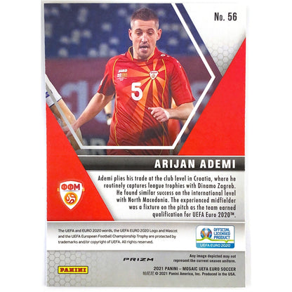 2020-21 Mosaic Arijan Ademi Green Mosaic Prizm RC