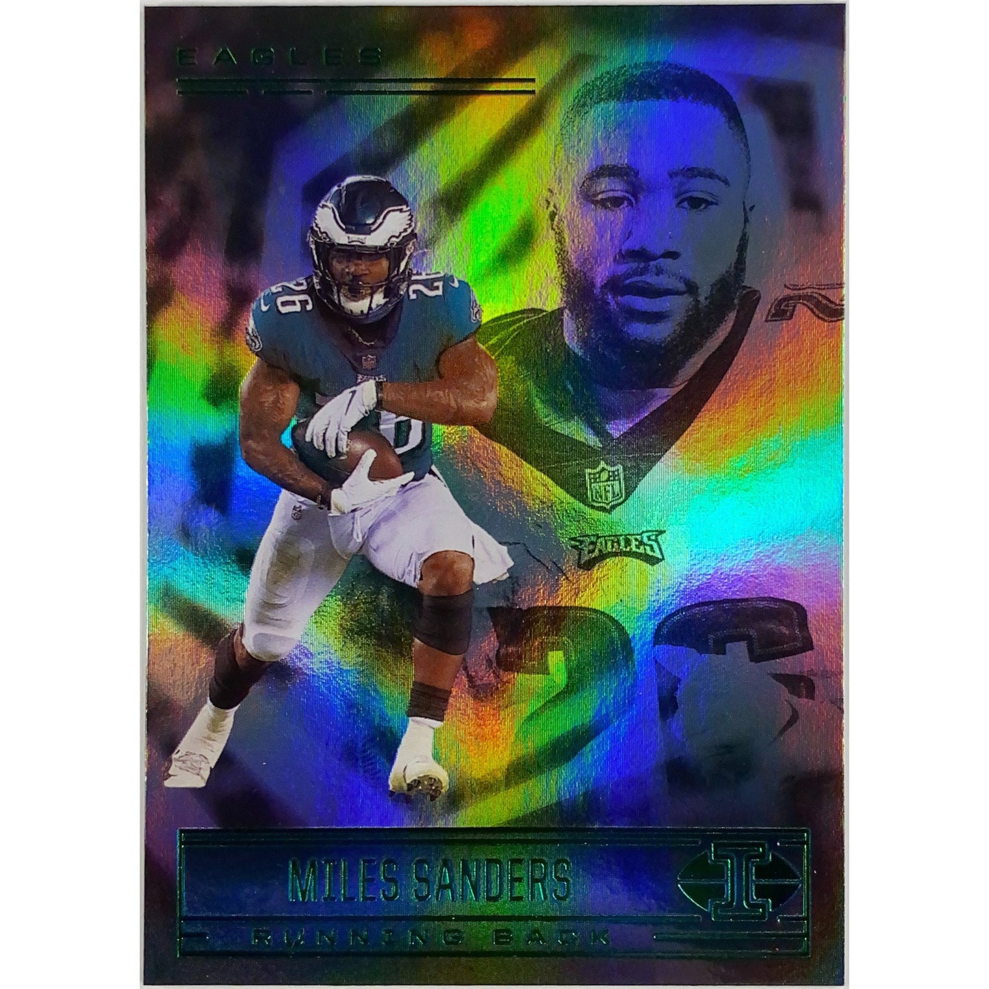 2021 Illusions Miles Sanders Emerald Parallel