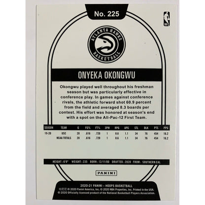 2020-21 Hoops Onyeka Okongwu Winter Parallel RC