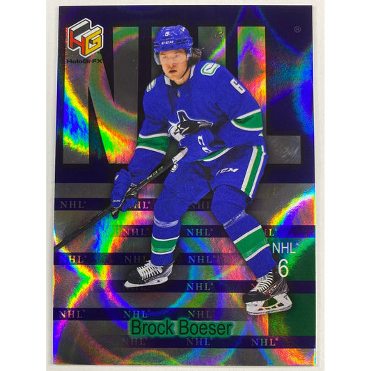 2020-21 Upper Deck Extended Series Brock Boeser HoloGrFx
