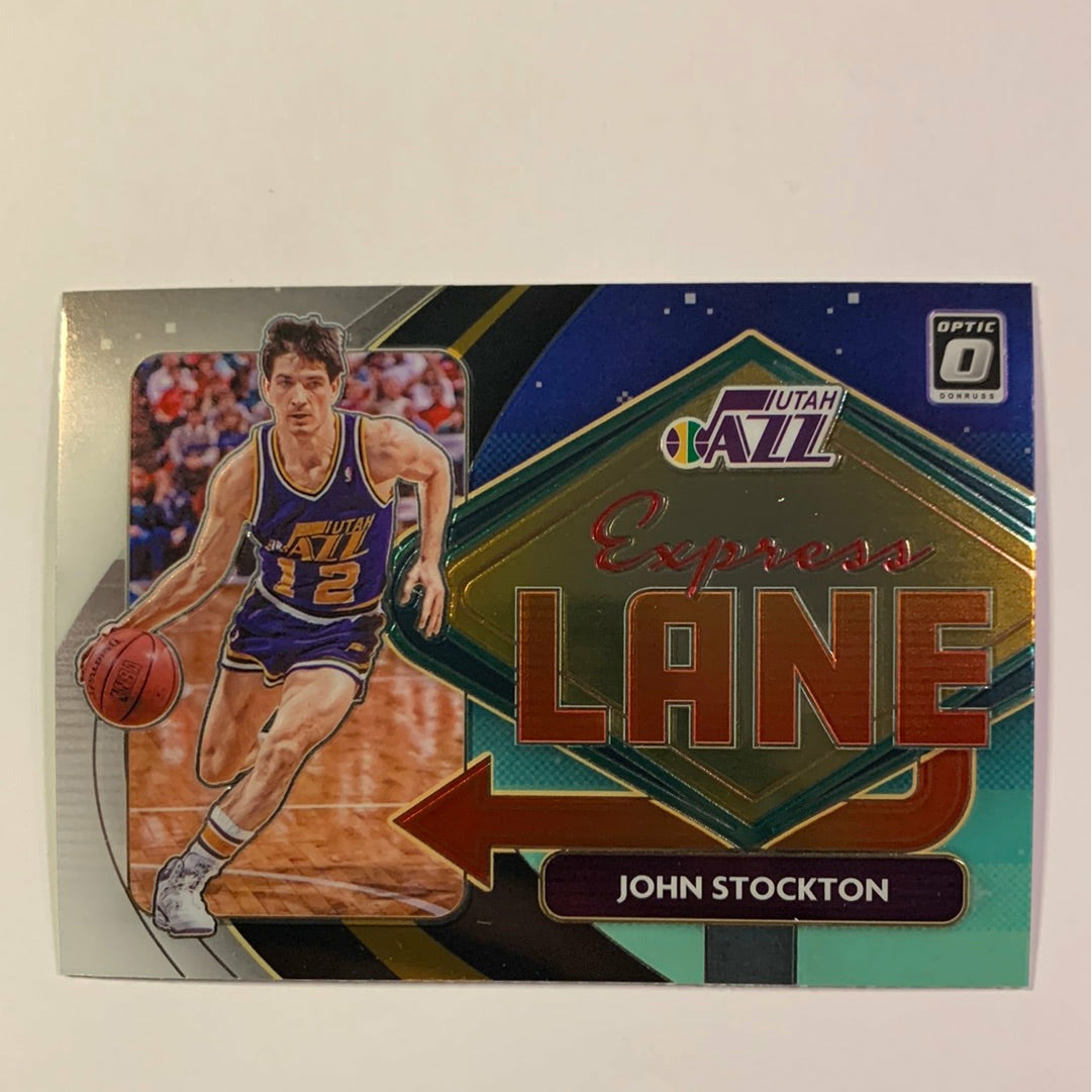 2020-21 Donruss Optic John Stockton Express Lane