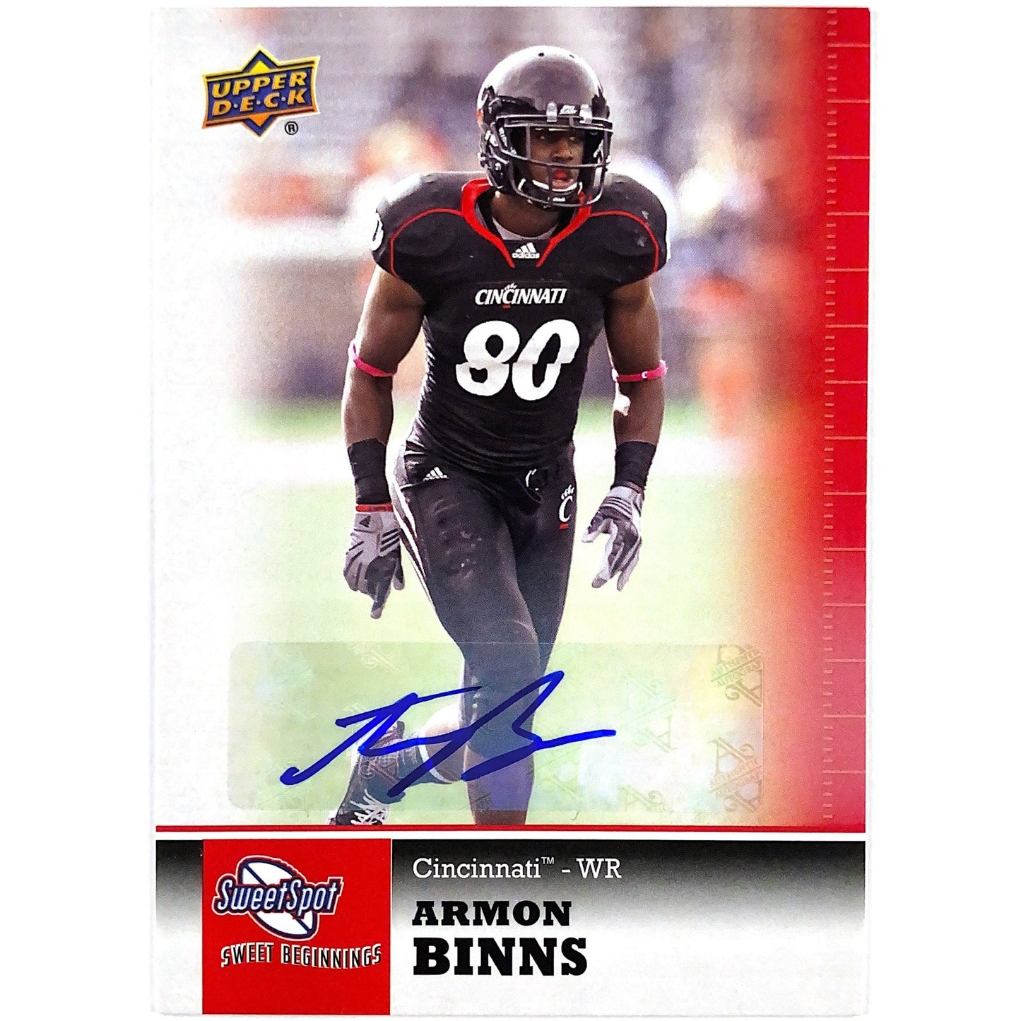 2011 Upper Deck Sweet Spot Armon Binns Sweet Beginnings Auto