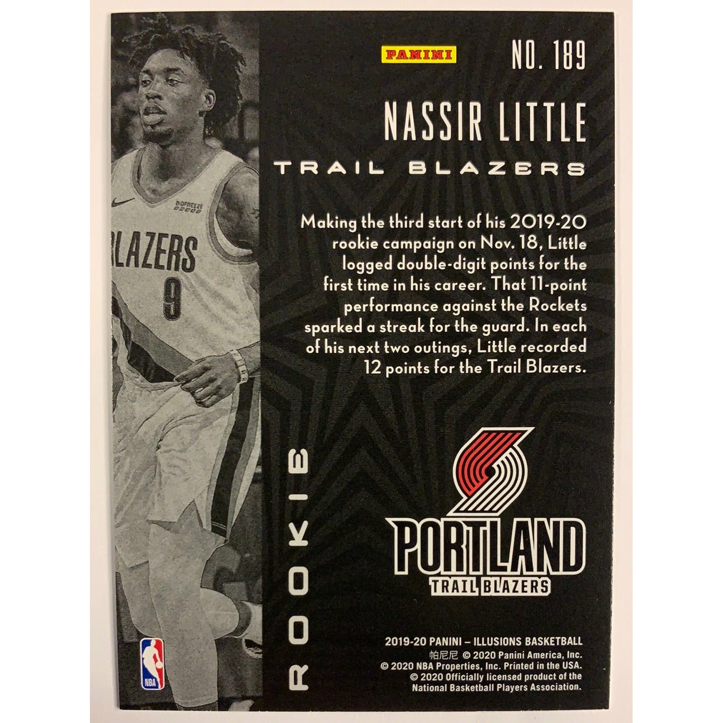  2019-20 Illusions Nassir Little RC  Local Legends Cards & Collectibles