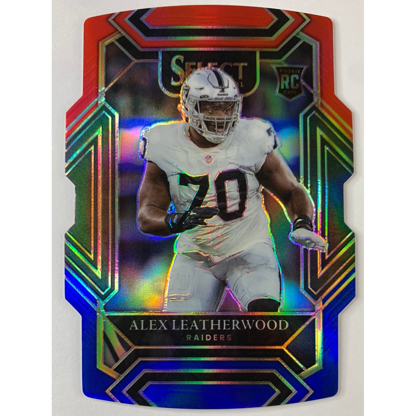2021 Select Alex Leatherwood Red White Blue Die-Cut RC