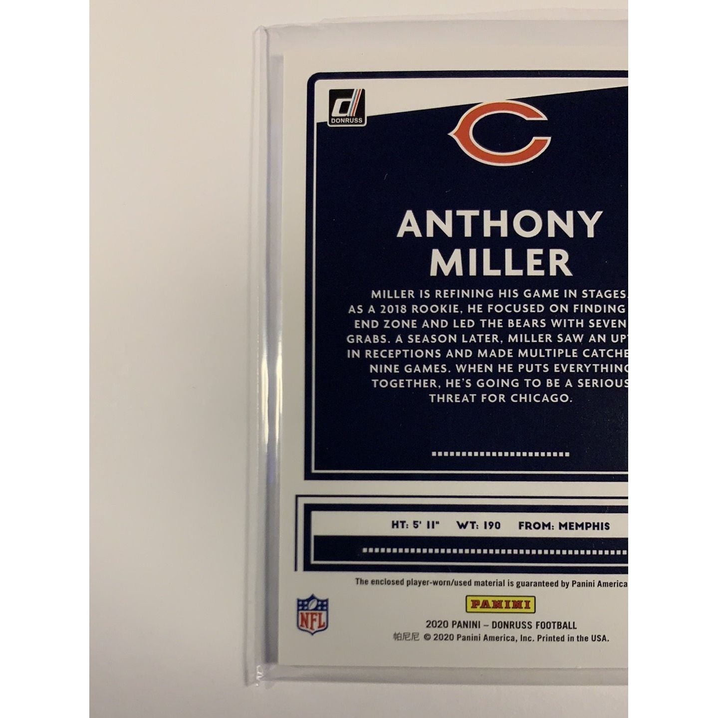 2020 Donruss Threads Anthony Miller  Local Legends Cards & Collectibles