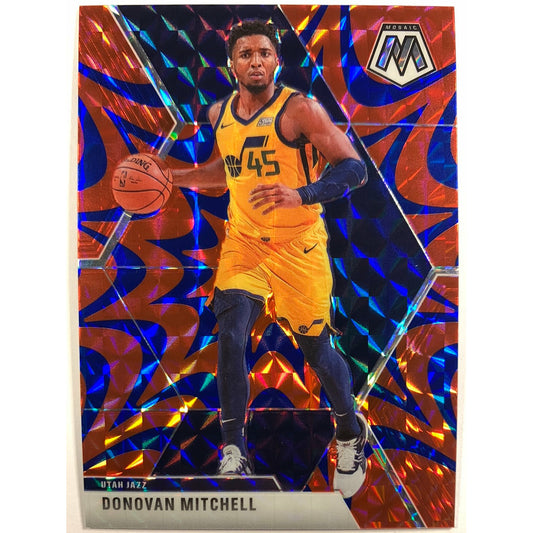 2019-20 Mosaic Donovan Mitchell Blue Reactive Prizm