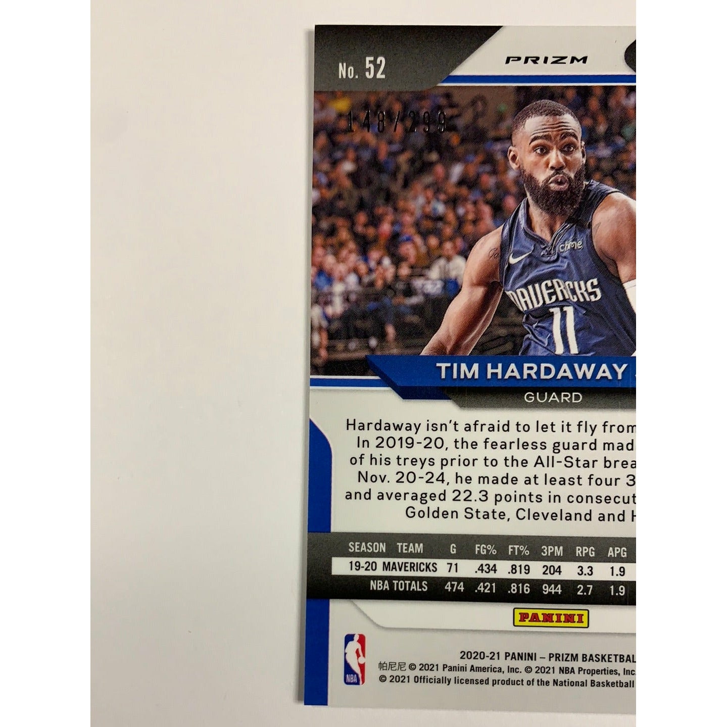2019-20 Panini Prizm Tim Hardaway Jr Red Prizm Refractor /299
