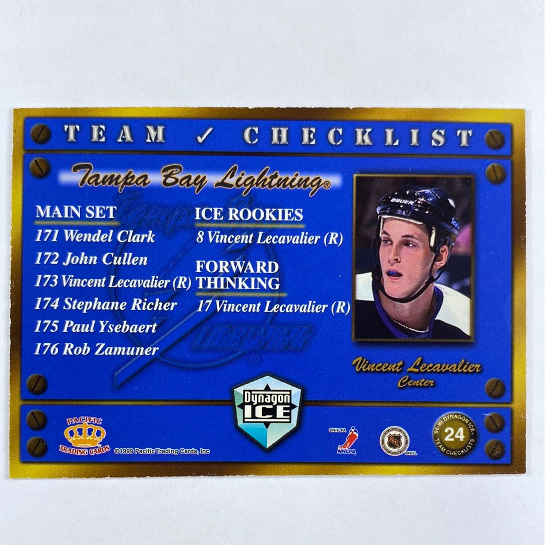 1998-99 Dynagon Ice Vincent Lecavalier Team Checklist