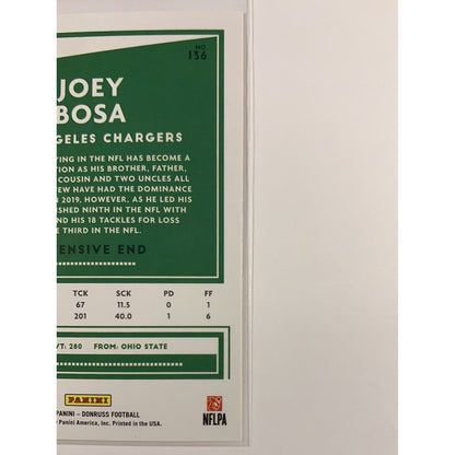  2020 Donruss Joey Bosa Red Press Proof  Local Legends Cards & Collectibles